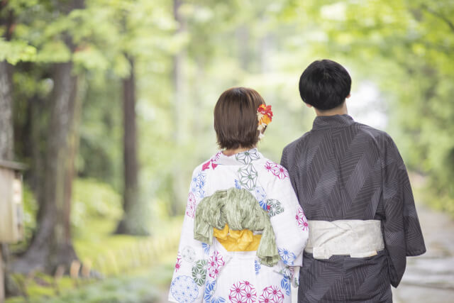 カップルでの浴衣レンタル利用がおすすめ！